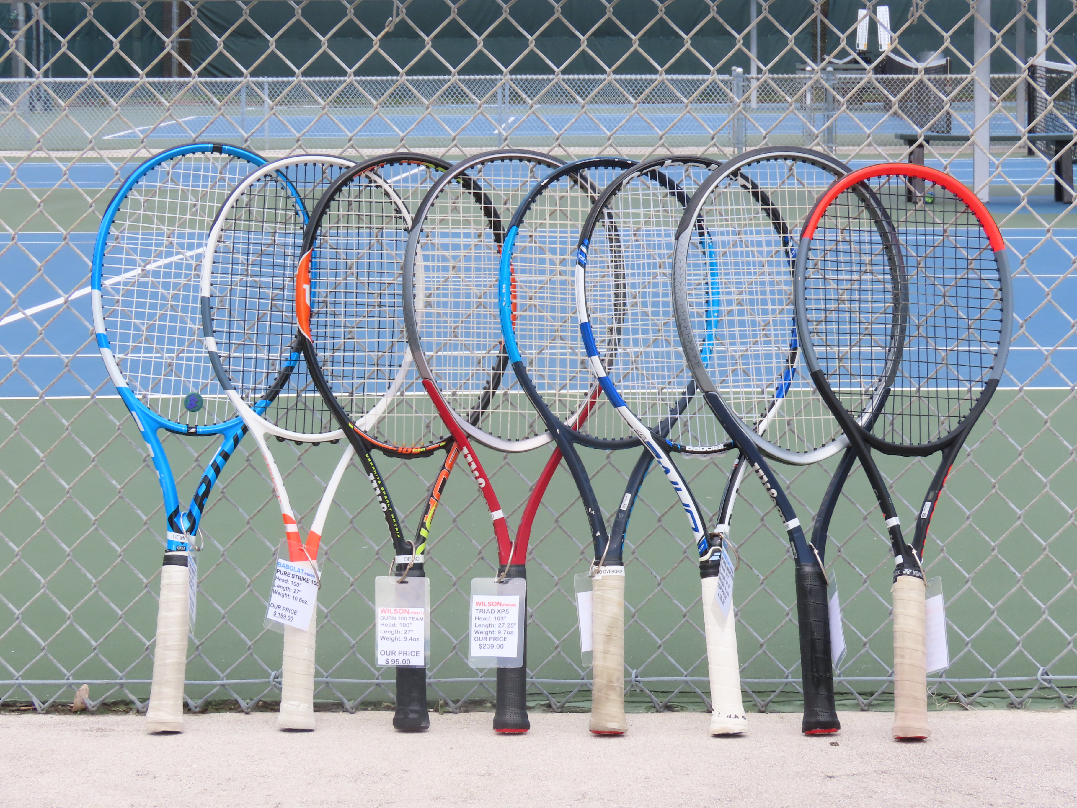 Demo Tennis Racquets